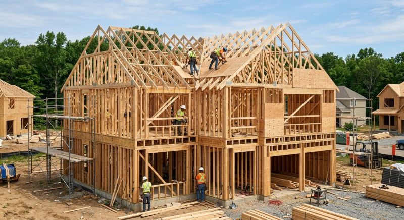House Addition Framing in Kansas City, KS
